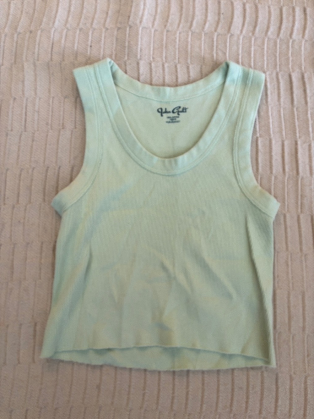 BRANDY MELVILLE John Galt Mint/Neon Green Connor Tank Top